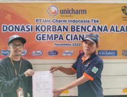 PT Uni-Charm Indonesia Tbk Memberikan Bantuan bagi Korban Bencana Alam Cianjur Berkontribusi pada Perwujudan Lingkungan Hidup yang Bersih & Higienis