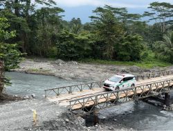 Jembatan Darurat di Tehoru Sudah Diakses Masyarakat