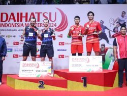 Indonesia Sukses Sabet Gelar Juara Ganda Putra pada Turnamen Bulutangkis DAIHATSU INDONESIA MASTERS 2024