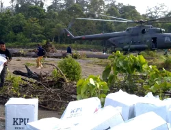 KPU Maluku Distribusi Logistik Pemilu Gunakan Helikopter