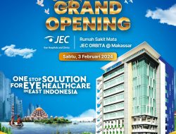 Selamat atas Grand Opening Rumah Sakit Mata JEC ORBITA @ Makassar @jeceyehospital. One-Stop Solution layanan Kesehatan Mata terlengkap di Indonesia Timur! 🎉