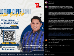 Lomba Lagu Untuk Bung Lex, Total Hadiah Rp10 Juta