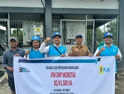 PLN UP3 Tobelo Hadirkan Listrik 41,5KVA bagi Pelanggan IFF DKP Morotai