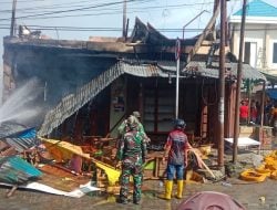 Pasar Jargaria Terbakar, Ratusan Kios dan Rumah Hangus