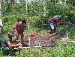 Satgas TMMD Bangun Penampungan Air