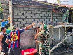 Satgas TMMD Kodim Masohi Bangun Rumah Warga Waraka