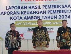 Ambon Raih Opini WDP dari BPK